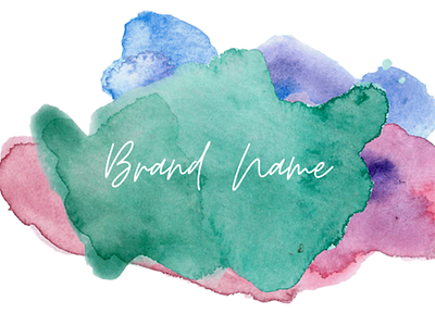 Selene's Logos - Multicolor Watercolor Logo branding icon logo logodesign logodesigns logoidea logoideas multicolor multicolored watercolor watercolor logo watercolors