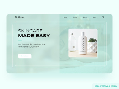 Skincare e-commerce concept design branding design design agency graphic design landing page pastel colors ui ui design uiux ux ux design web design