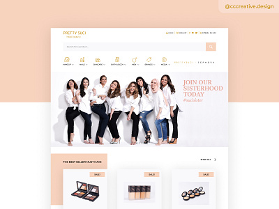 Skincare Website Design clean ecommerce design landing page minimal pastel colors product design ui ui design user interface ux ux design