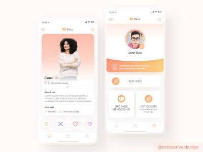 Dating App UI Design