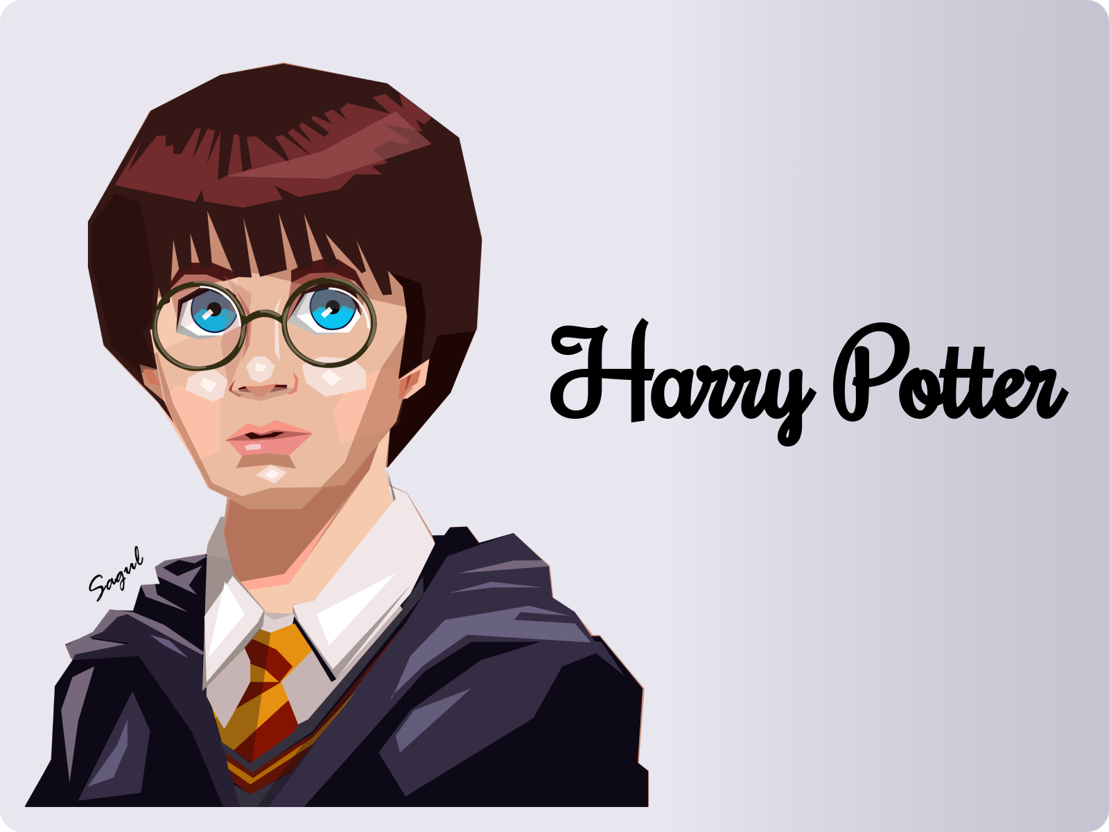 Harry Potter portrait illustration by Sagul on Dribbble