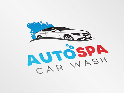 Autospa Logo branding car wash logo