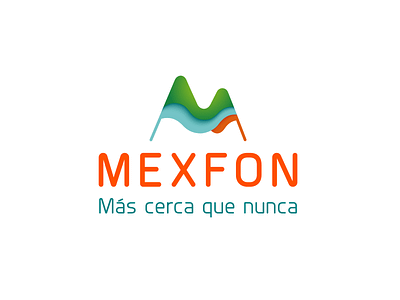 Mexfon branding design logo typography vector