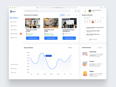 Learning Management Dashboard