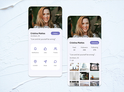 Daily UI Challenge #006 - User Profile daily 100 challenge dailyui dailyuichallenge design profile ui ui design uidesign user profile