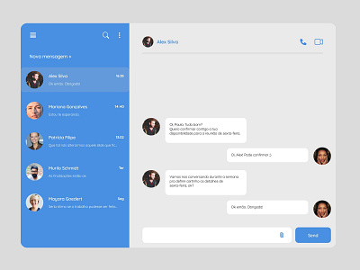 Daily UI Challenge #013 - Direct Message chat chatting conversation daily 100 challenge dailyui dailyuichallenge design desktop direct message mensagem mensagem direta message messaging ui ui design uidesign