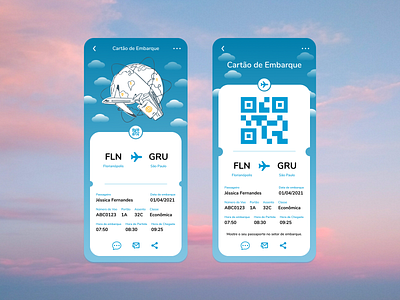 Daily UI Challenge #024 - Boarding Pass