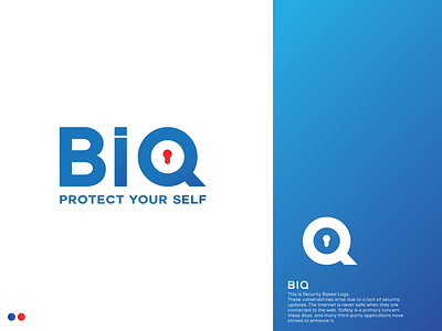 BIQ Security Logo Design branding design branding identity logo logo design minimalist logo security app security logo