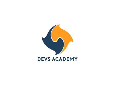 Devs Academy Logo Design brand identity company brand logo creative logo devs devs academy eye catching logo logo logo design logodesign logotype minimal minimalist logo nice icon logo