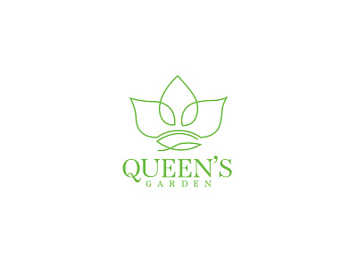 Queen's Garden Logo abu nayem garden logo minimal logo nayembd netural logo design nym420