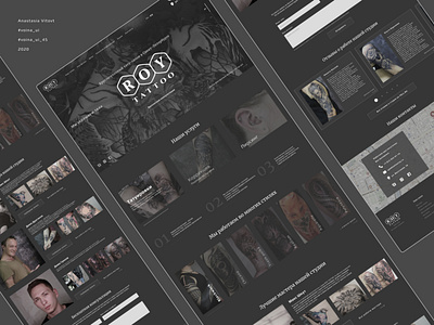 Tattoo studio redesign concept concept daily dark design dark theme dark ui interaction interface landing mainpage studio tattoo ui ui design uidesign uiux ux uxdesign uxui web design website