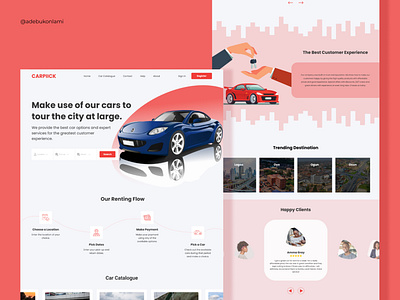 Car rental landing page car rental landing page landing page website