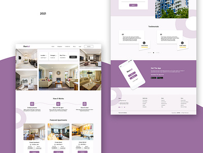 Apartment rental apartment rental landing page website