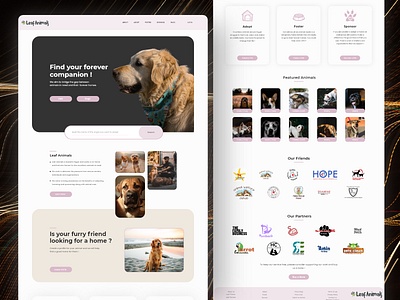 Pet Adoption Centre Landing Page