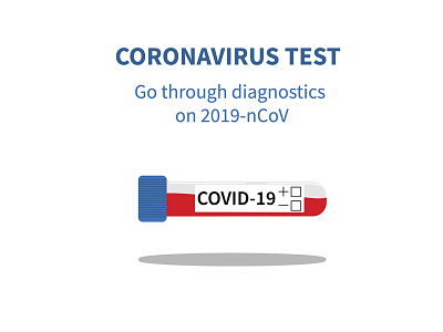 Get tested for coronavirus. coronavirus covid 19 diagnostic illustration pandemic test vector