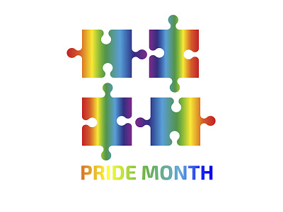 LGBT pride movement flat vector logos set. illustration lgbt lgbtqia logo set vector