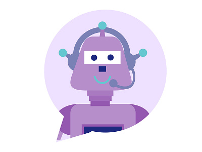 Infographic flat design concept of Chat Bot, Robots.