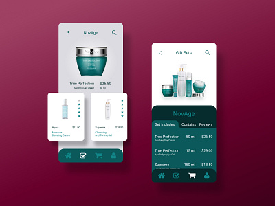 Cosmetics Shopping App app concept figma flat ios mobile mobile ui ui ux