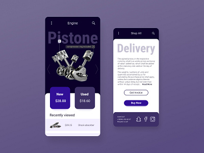 Motorcycle parts ordering app concept figma interface mobile mobile app mobile app design mobile design mobile ui motorcycle ordering ui uiux ux