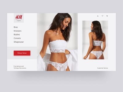 Lingerie store figma interface layout lingerie ui uiux ux website website concept website design