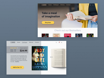 A book store com concept design figma homepage interface layout ui uiux ux