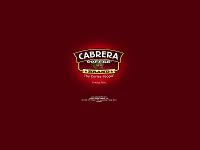 Cabrera Coffee - Coming Soon art branding design illustration logo typography ui ux web website