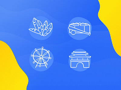Skyrock Projects - Branch Icons art blue branding brush clean design fun hand drawn icon identity illustration ink minimal simple stroke vector website