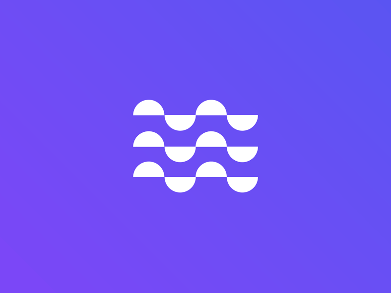 Hi-tech Paint Logo abstract animation brand branding branding project circle clean company style guide flat gif hitech identity logo mark minimal motion purple simple transition wave