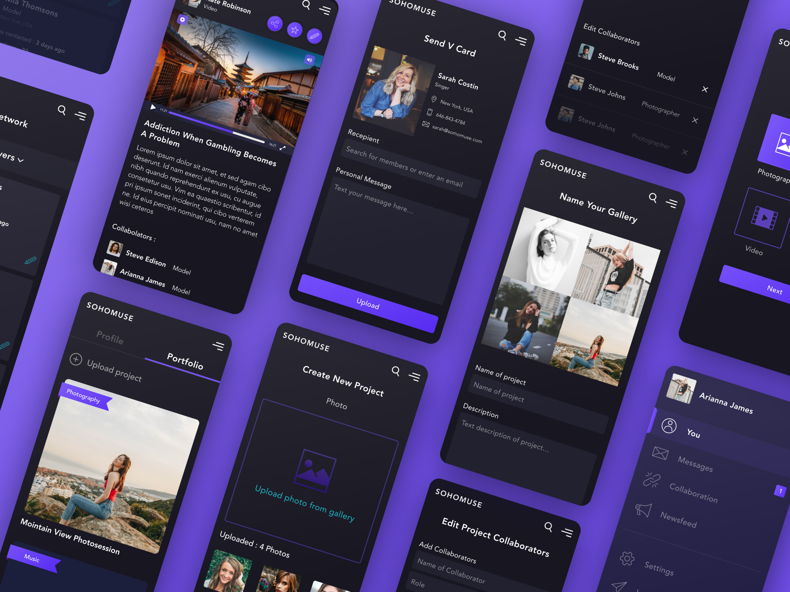 Sohomuse App by Vic Jercha on Dribbble