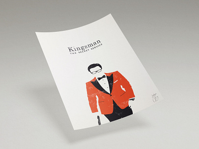 Kingsman Minimalist Poster adobe art design digitalart graphic illustration illustrator minimal minimalism minimalist mockup photoshop poster