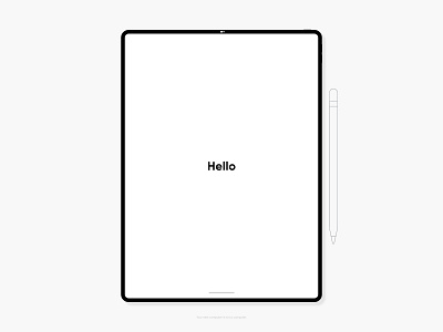 iPad Pro Product Mockup adobe adobe xd apple design flat graphic graphic design illustration ipad pro minimal mockup product tablet vector