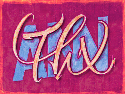 Hi Dribbbbbble! debut hand lettering typography