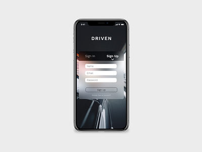 Driven App app dailyui design ui ux vector web