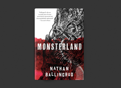 Monsterland 2020 bestbookcoverdesign2020 book bookcover bookdesign design freelancer horror horrorpbk illustration monsterland nathanballingrud vintage