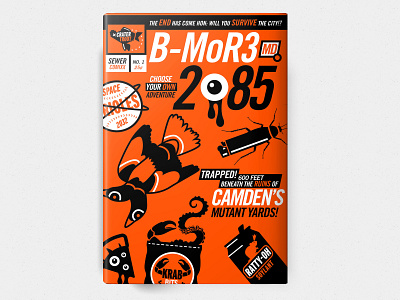 B-MoR3 2085 baltimore bestbookcover bestcomic2020 bookcover comic comicbook comicdesign cover illustration metal mutant texture vintage