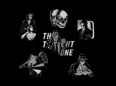 Twilight Zone Inktober Flash design handdrawn illustration inktober texture twilightzone vintage