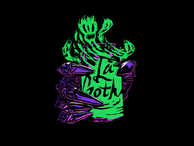 LaGoth art dark doom gauntlet goth halloween hand drawn illustration lacroix metal punk seltzer texture witch