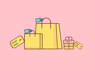 Daily 01 Illustration Jide and bags discount shopping