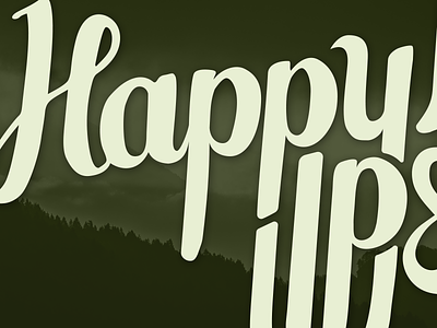 Happy Little Ipsum brush custom logo script type typography