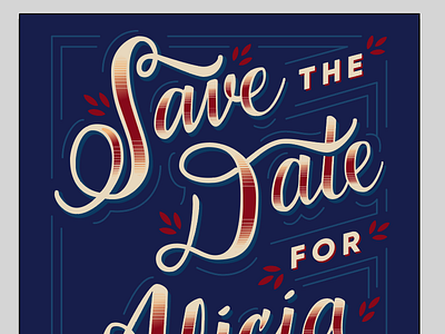 Save the date! calligraphy hand lettering invitation lettering save the date wedding
