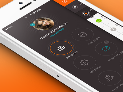 BoughtStuff Side Menu app application button gif ios iphone mobile ui ui design user interface ux