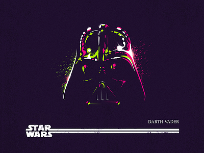 Darth Vader character darth vader illustration print space star star wars vector