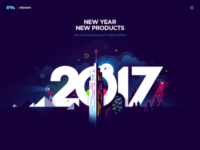 2017 Wallpaper branding design flat icon illustration lettering logo typography ui vector web