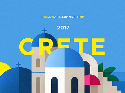 CRETE Video Teaser branding crete design flat greece illustration lettering typography vector video web