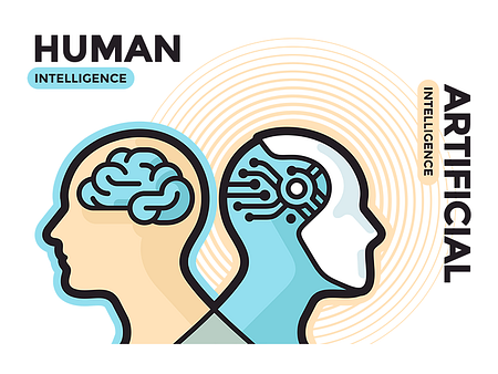 Human vs Artificial Intelligence by Vlad Shagov for Railsware on Dribbble