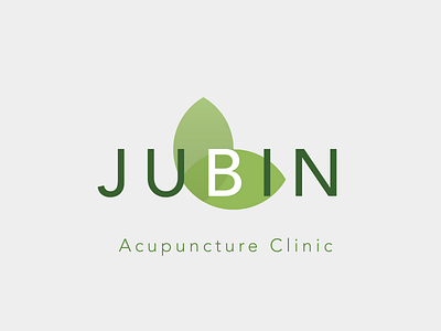 Jubin Logo brand clinic design green identity logo nature