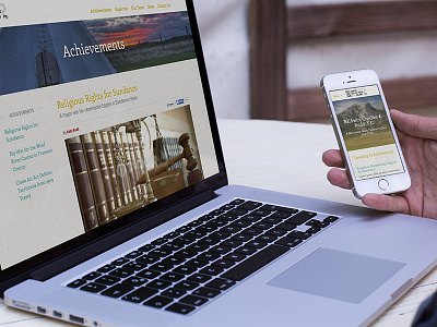 Responsive Website for Tribal Law Firm design front end development user experience design web design