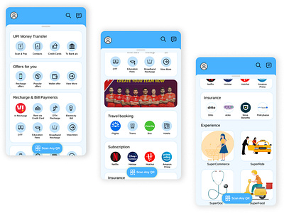Super App concept design productdesign ui uiux