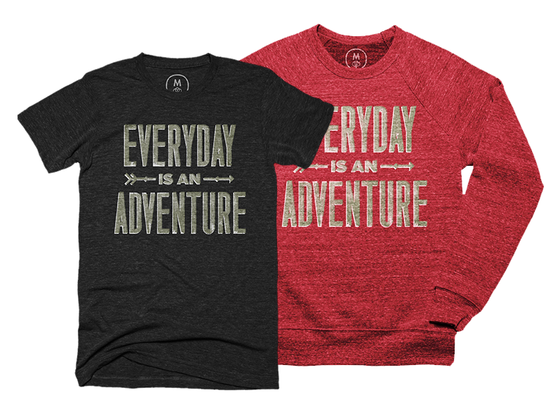 Dribbble adventure tshirt