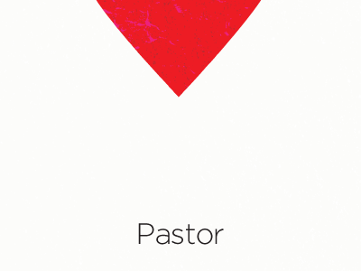 Pastor calling gotham heart love man pastor poster print red